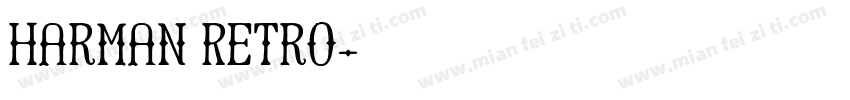 Harman Retro字体转换